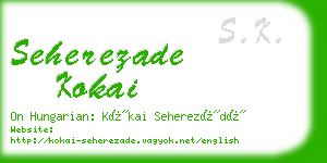 seherezade kokai business card